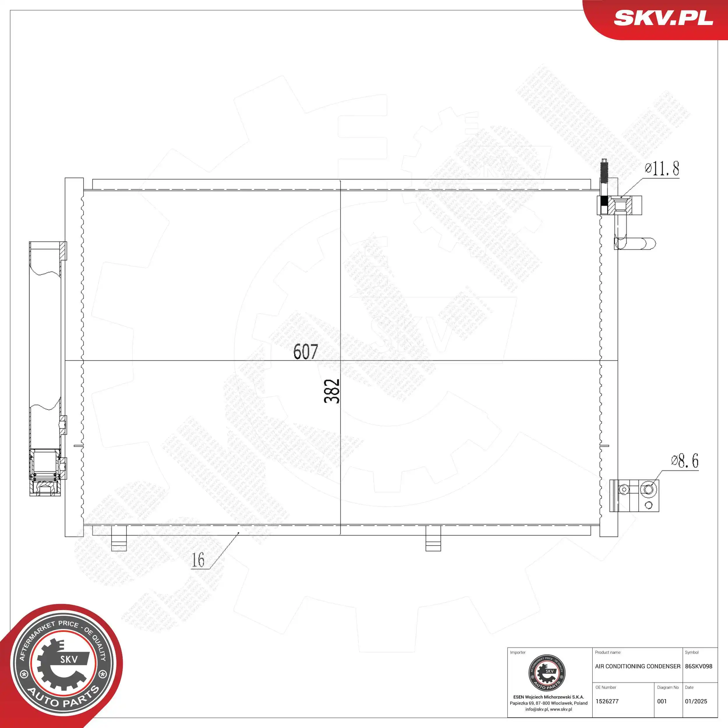 Condenser, air conditioning